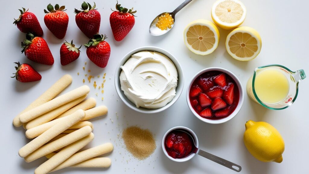 Easy Strawberry Tiramisu: A Sweet Summer Spin on the Classic 2 ingredients-for-strawberry-tiramisu
